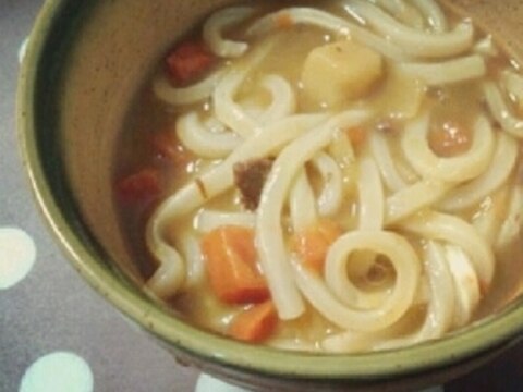 簡単！レトルトカレーでカレーうどん